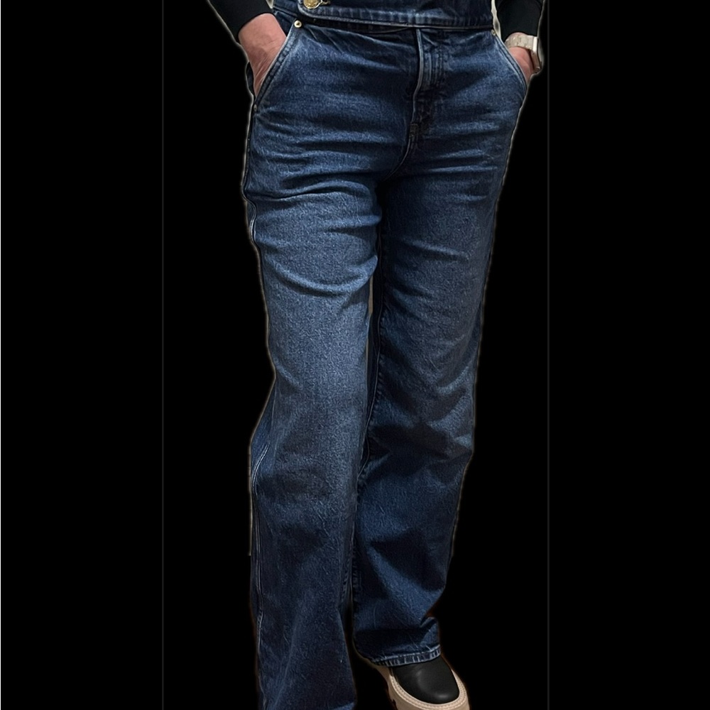 Express Classic Blue Denim wide leg jeans